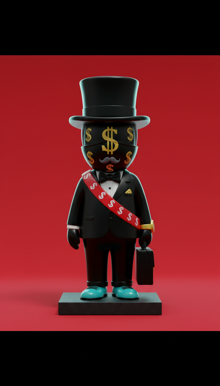 Street Art Figure Inspired By Alec Monopoly